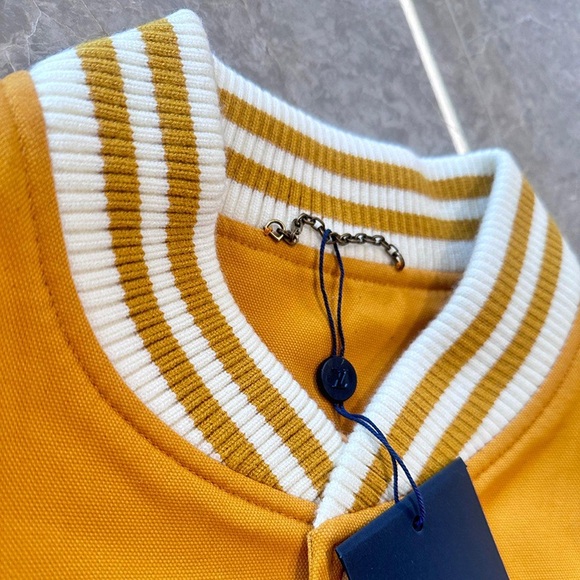 Louis Vuitton Yellow West Leather Sleeve Jacket - Picture 6 of 12